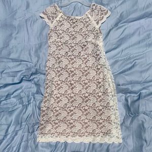 Lace Dress lined with nude